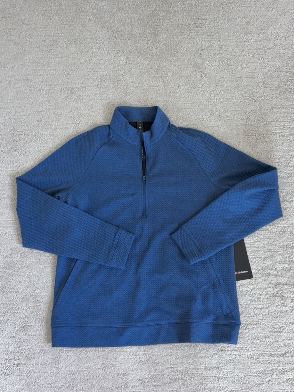 lululemon athletica Men's Navy Blue Half-Zip Pullover
